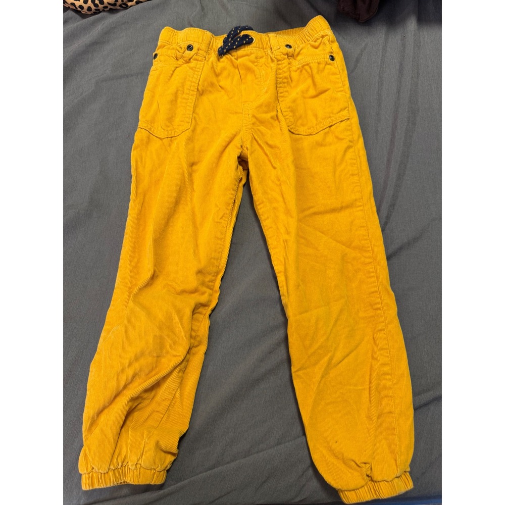 Gymboree Kids Mustard Yellow Corduroy Lined Jogger Pants 5T